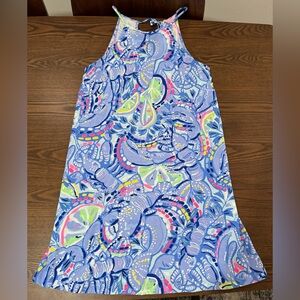 EUC Lilly Pulitzer Margot Swing Dress in Blue Peri Pinch Pinch, Size S